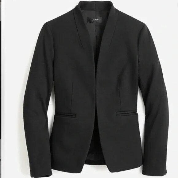 J.Crew Black “Going Out” Blazer – Stretch Twill – Chic Work-to-Evening Look - Picture 3 of 14